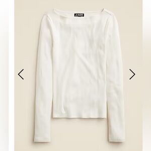 NWT J crew boatneck long sleeve tee